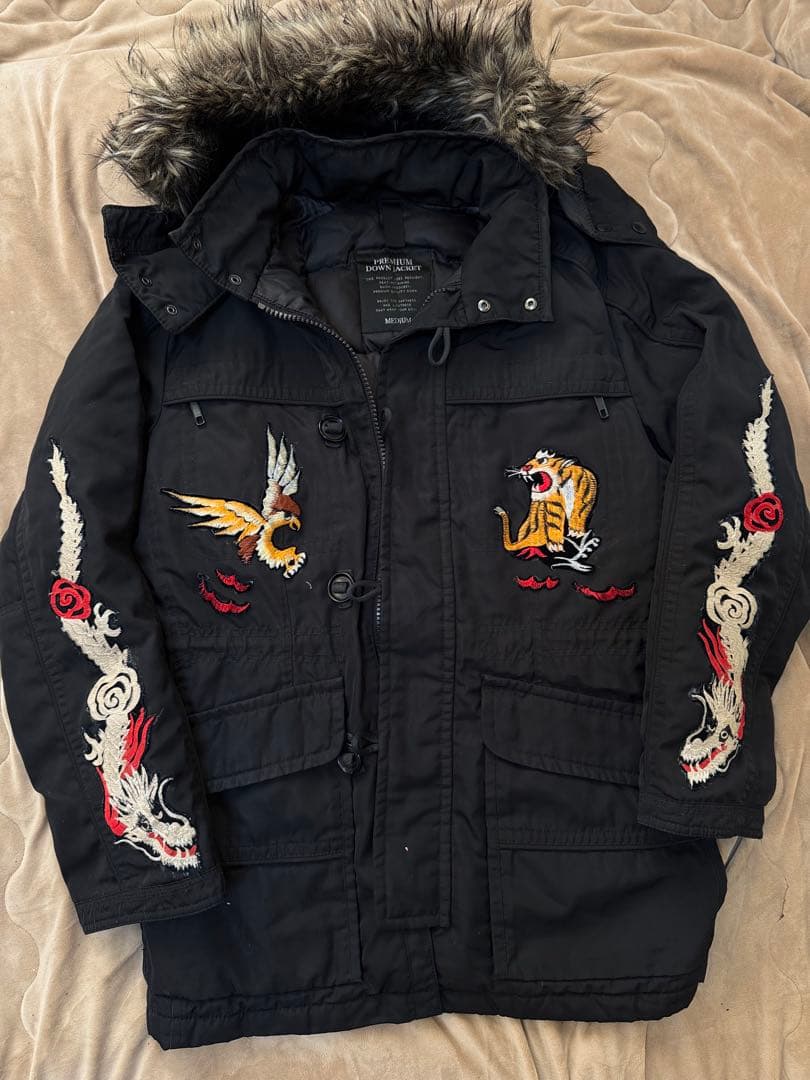 Custom vintage 90s Premium 富士山 龍虎鷲 ジャケット