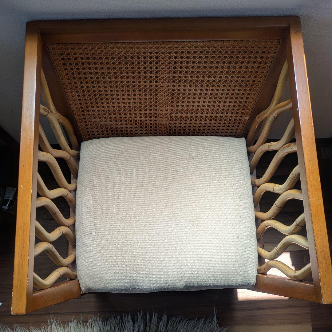 ビンテージ　古道具　ラタン　チェア