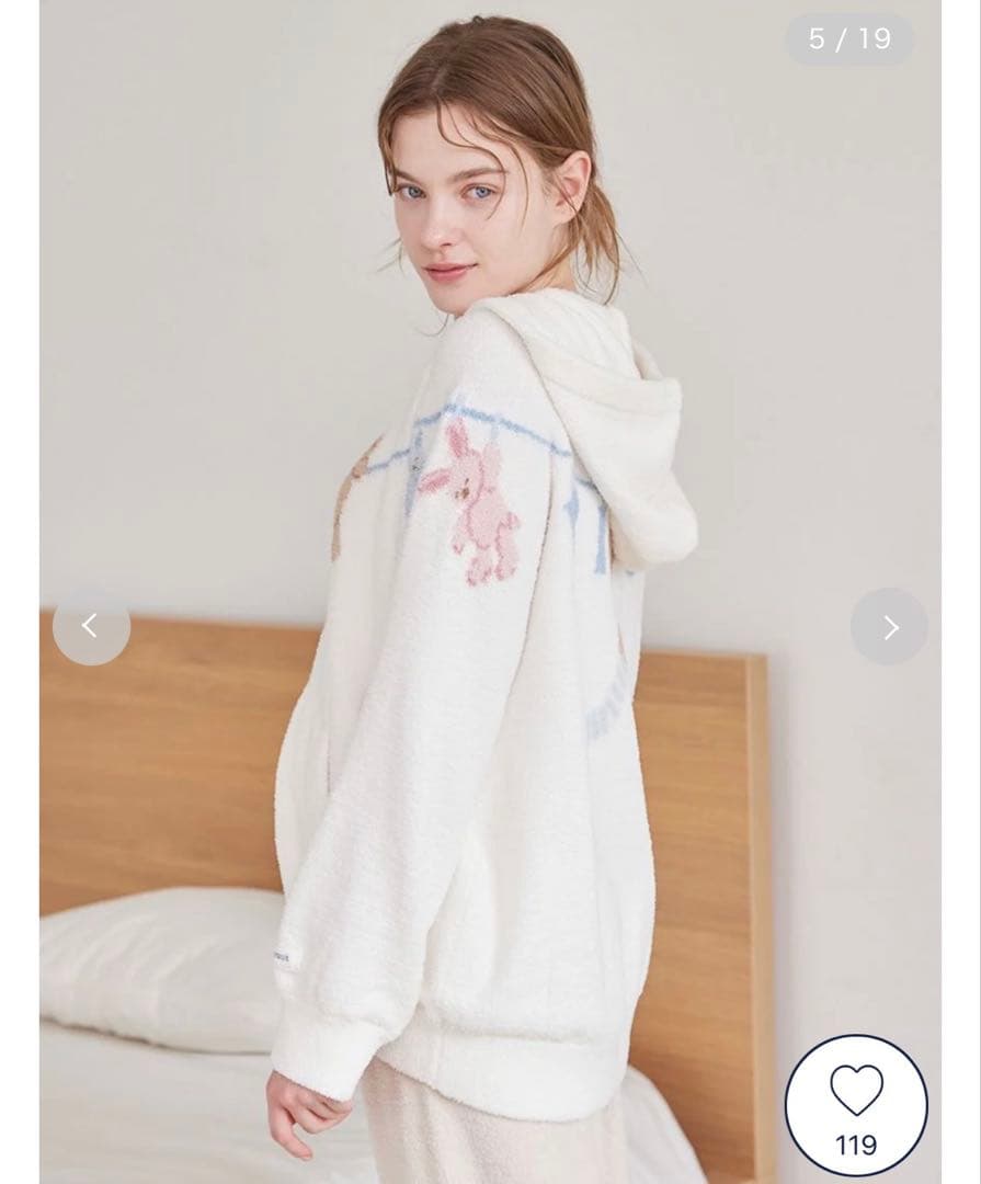 ジェラートピケ 上下セット エアリーモコウォッシングアニマルジャガー パーカー