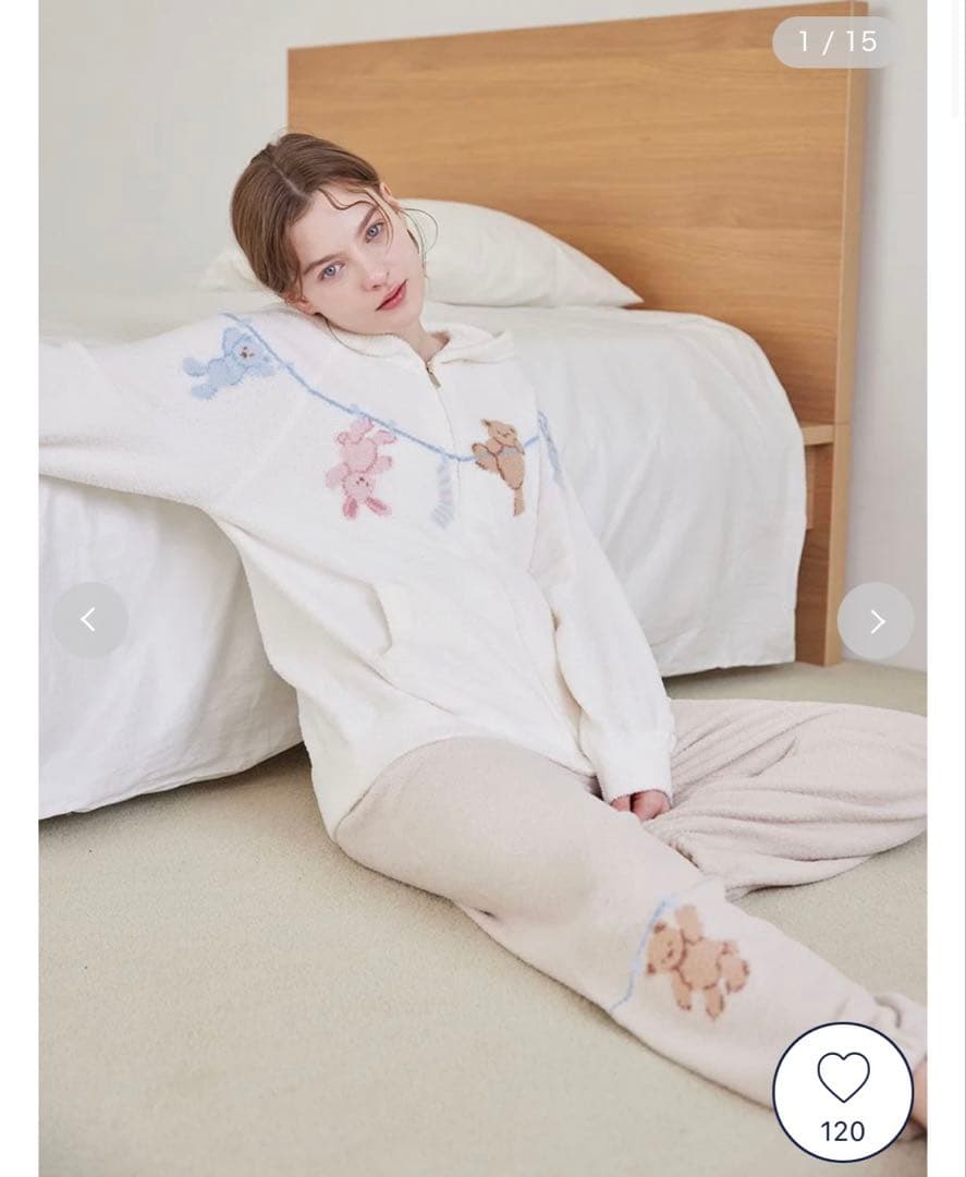 ジェラートピケ 上下セット エアリーモコウォッシングアニマルジャガー パーカー