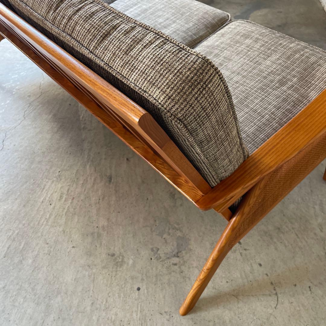 極美品　ACME Furniture ウィッカーラウンジ　3Pソファ