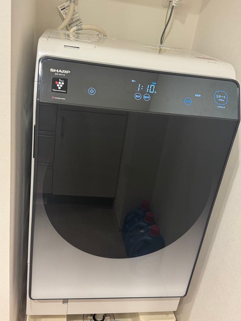 ドラム式洗濯機シャープ2022年 es-w114-sr 洗い11キロ乾燥6キロ