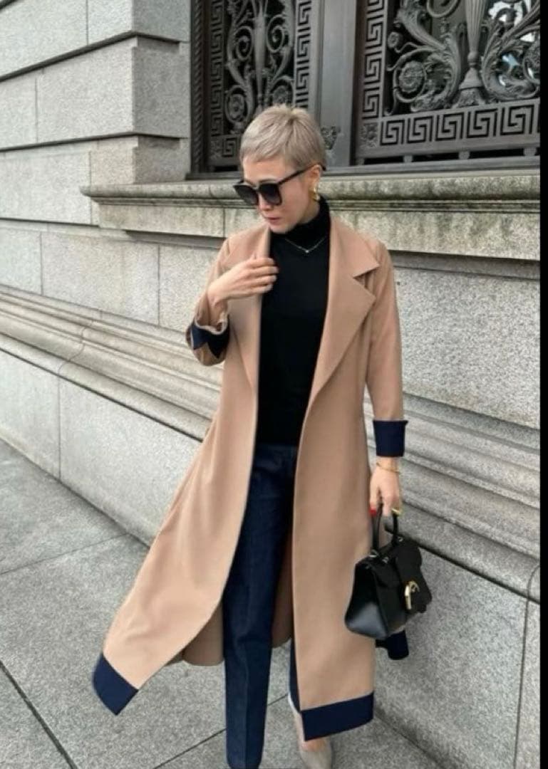 【完売品】【JENNE 】オードリーフレアトレンチコート M