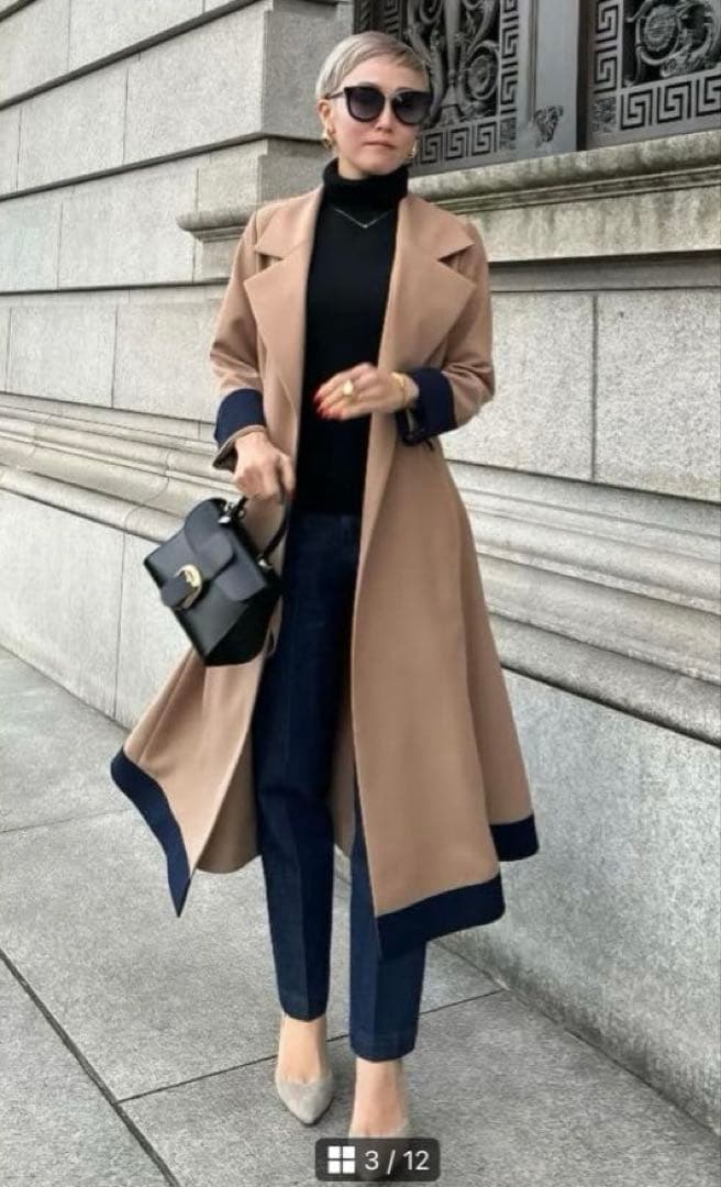 【完売品】【JENNE 】オードリーフレアトレンチコート M