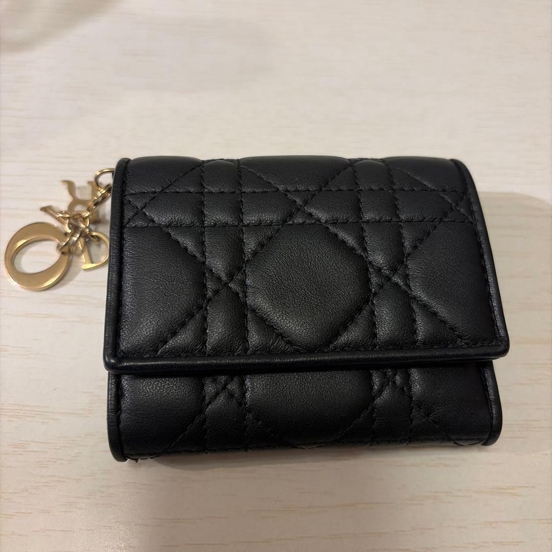 y.kChristian Dior 3つ折り財布 ブラック
