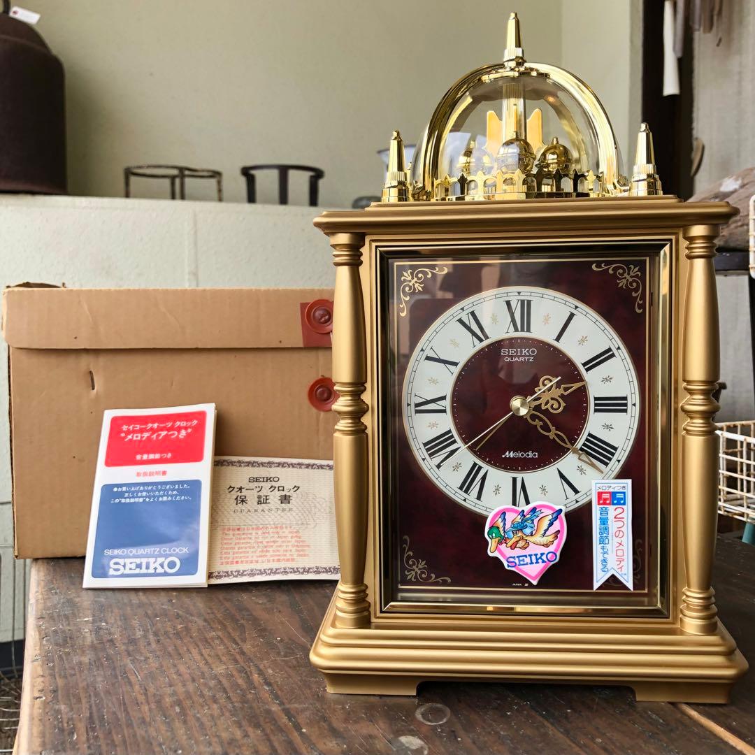 【動作確認済】SEIKO クォーツクロック Melodia メロディア 置時計