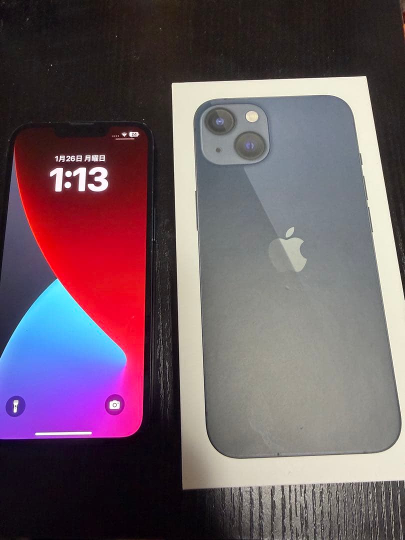 iPhone13 125GBミッドナイトブラック 初期化済み