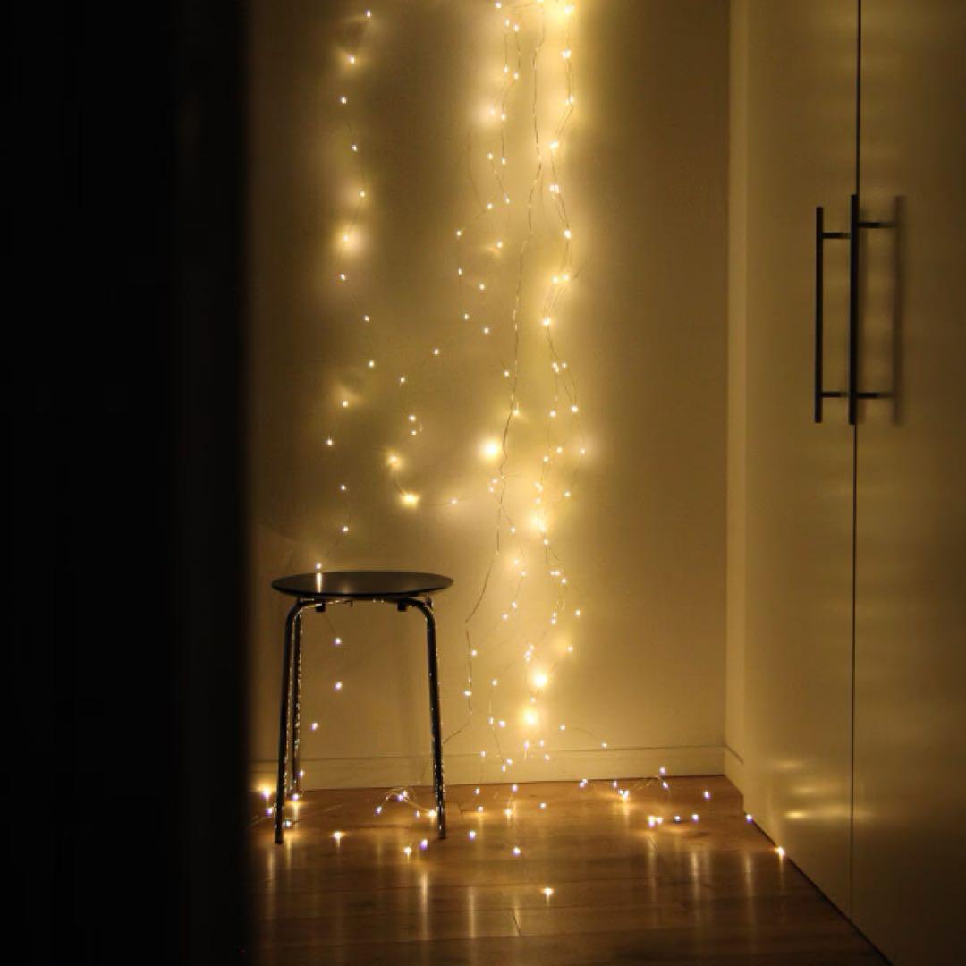 ガーランドライト電球色LED200個　10個セット