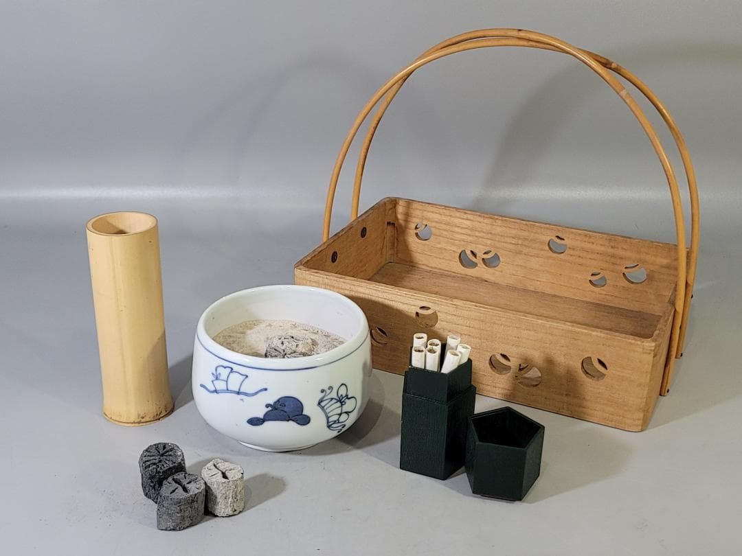 茶道具 煙草盆 揃い 美品 DT654