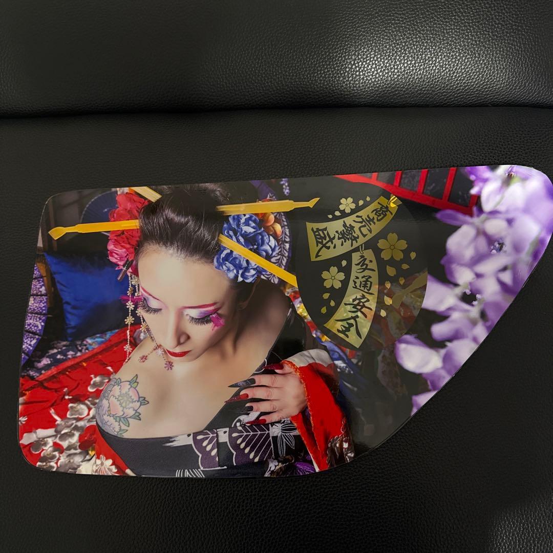 ※17プロフィア ※安全窓 和風女性イラスト 車用装飾フィルム