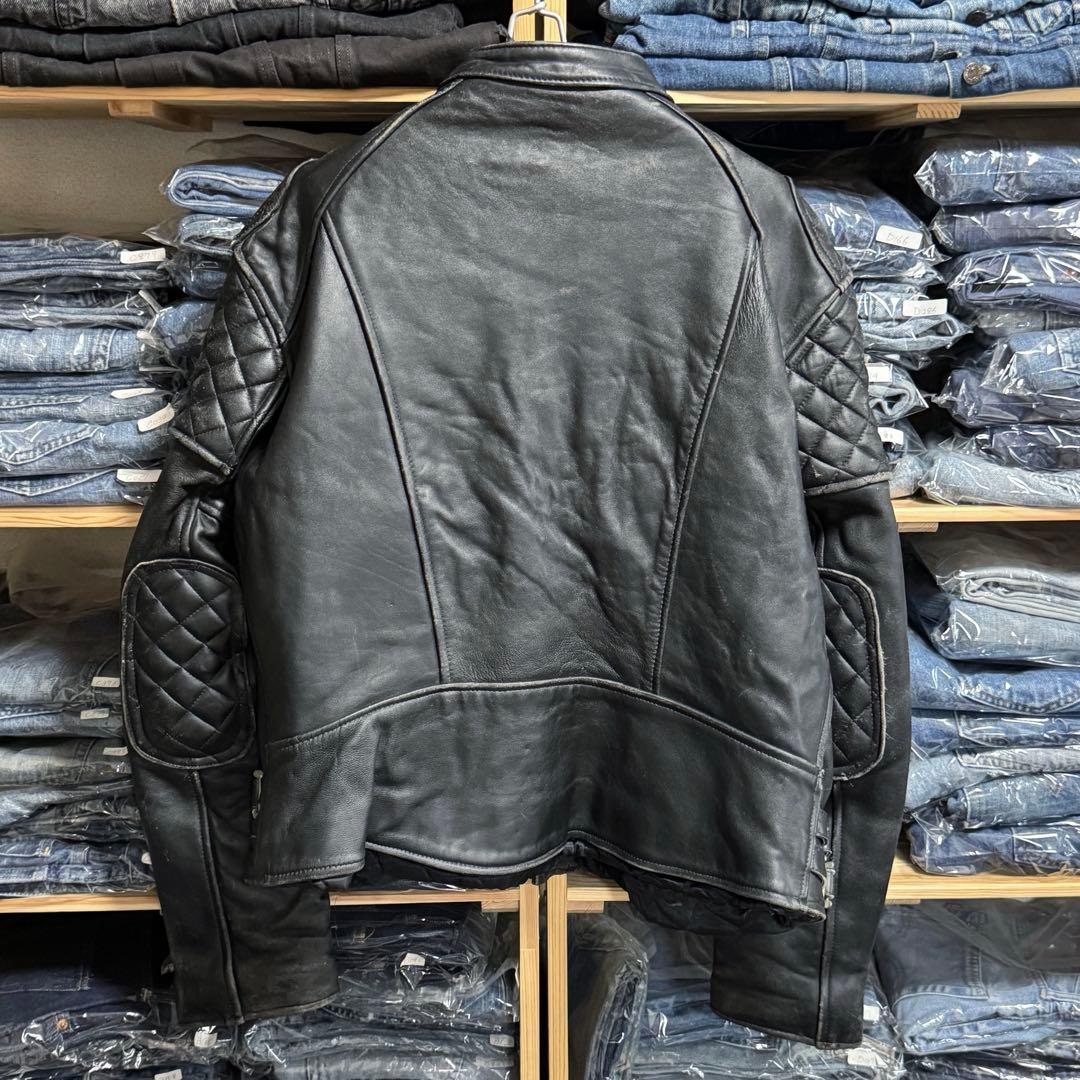 EAGLE 70s イングランド製 セミダブルライダースジャケット ロンジャン