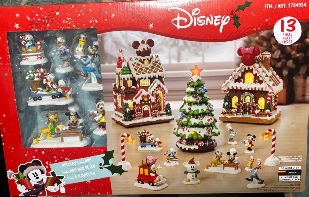 Disney クリスマスデコレーションハウスセット