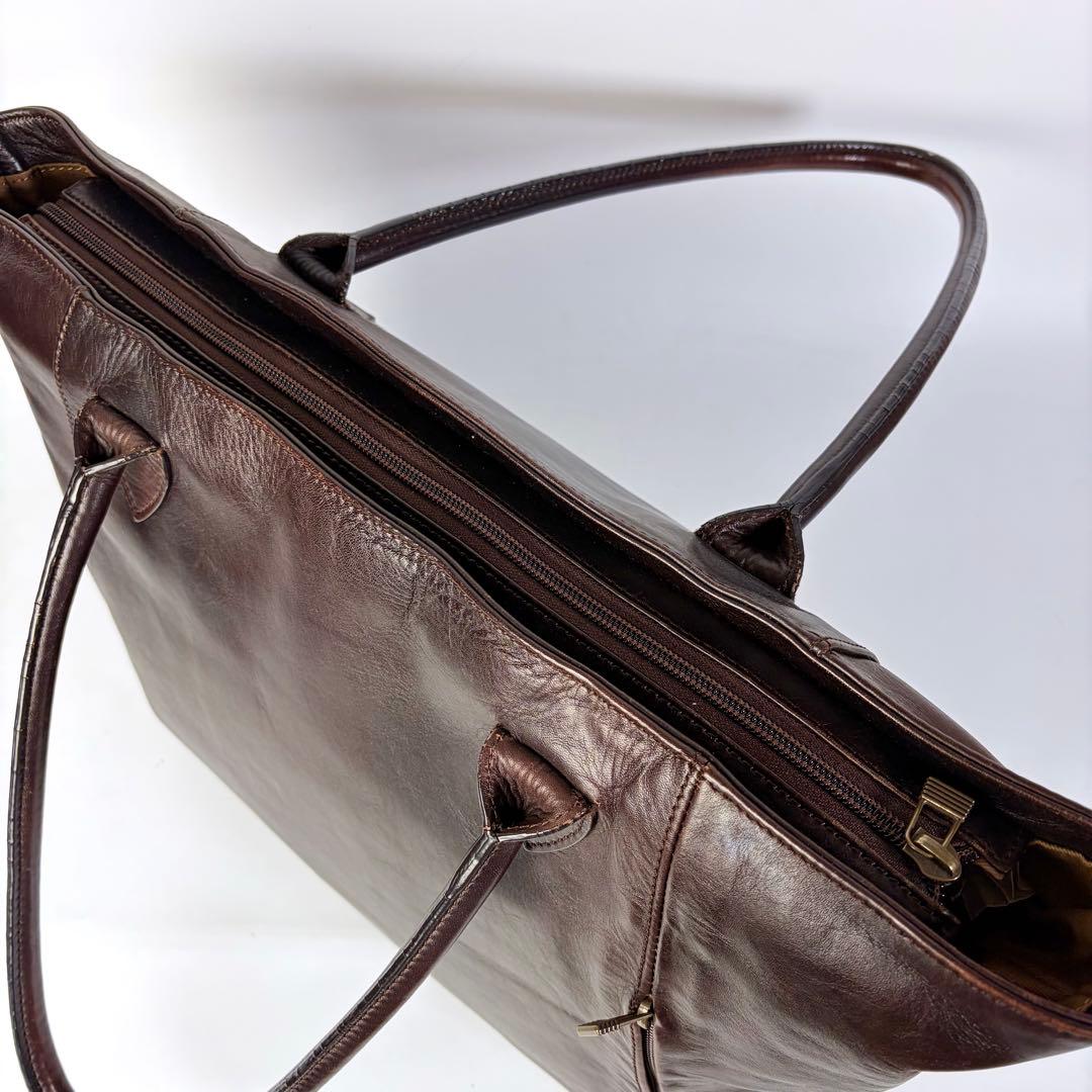 マザーハウス 　アンティークキャリア　 トートバッグ　A4可　PC可　ビジネス