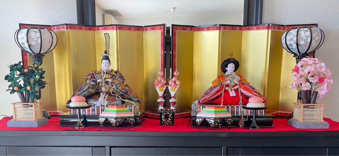 値下げ　美品　久月　伝統的なひな人形セット