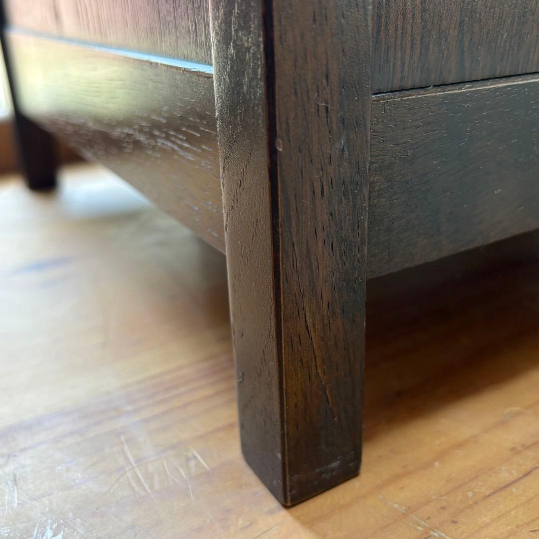 【カリモク家具】ヴィンテージチェスト ナラ材×真鍮取っ手 日本製