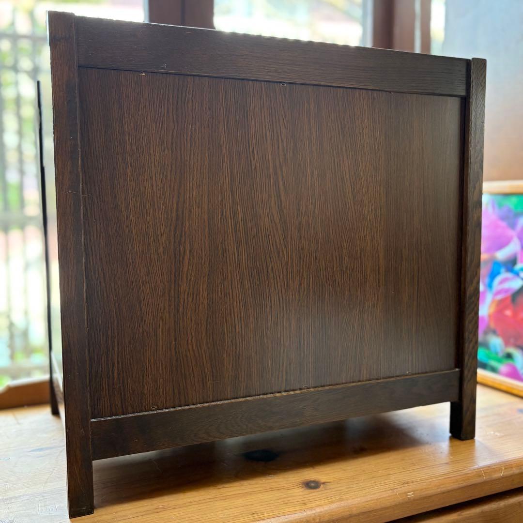 【カリモク家具】ヴィンテージチェスト ナラ材×真鍮取っ手 日本製