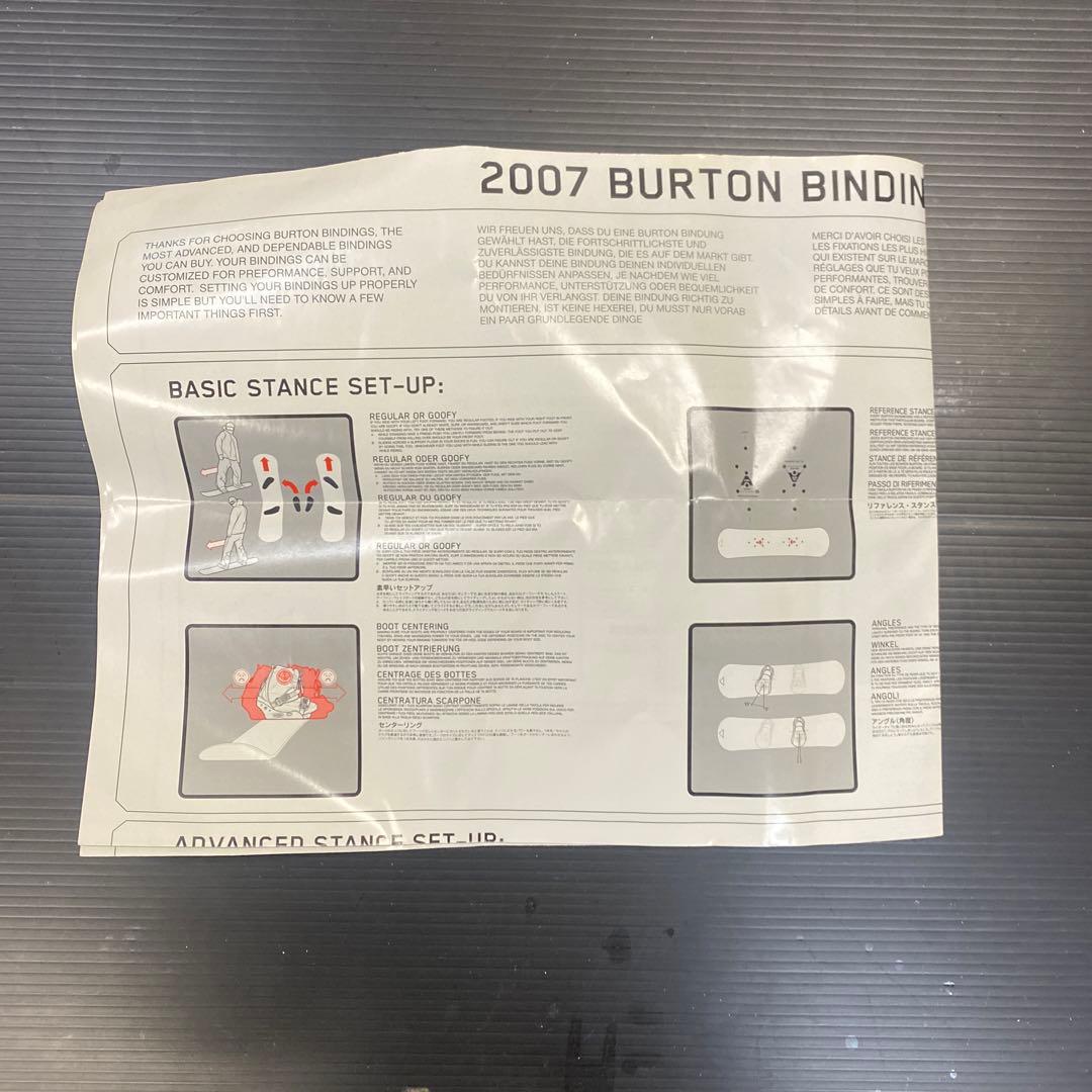 Burton バートン　スノーボードビンディング ネイビー/オレンジ