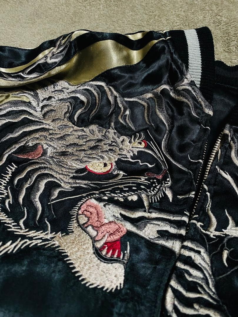 SATORI 虎 日本限定 ２面用 日本限定 スカジャン unisex レーヨン