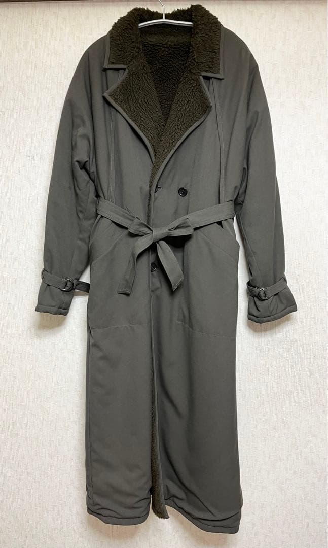 CLANE クラネ　2WAYリバーシブル　ミリタリー　ロングボアコート　ブラウン