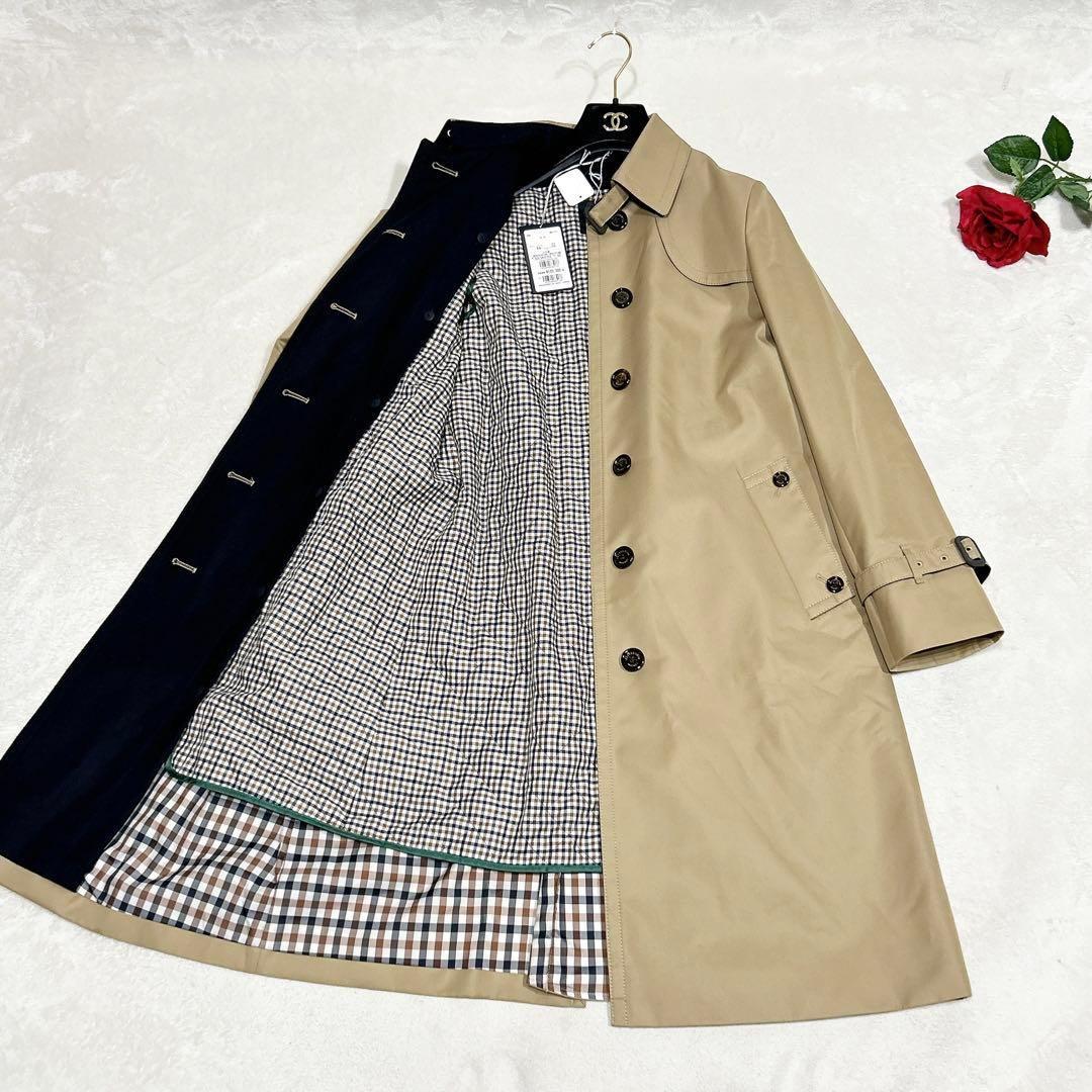 新品タグ付き✨　超希少✨　アクアスキュータム　現行　ステンカラー　コート　10