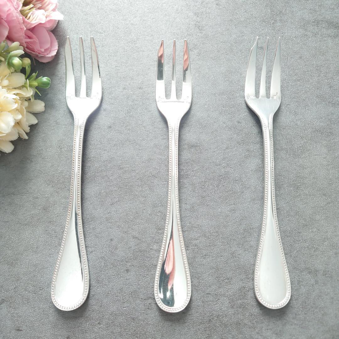 クリストフル パール ケーキフォーク 3点