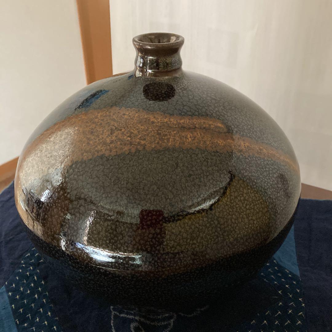 【唐津焼】花瓶　花器　壺　天山作