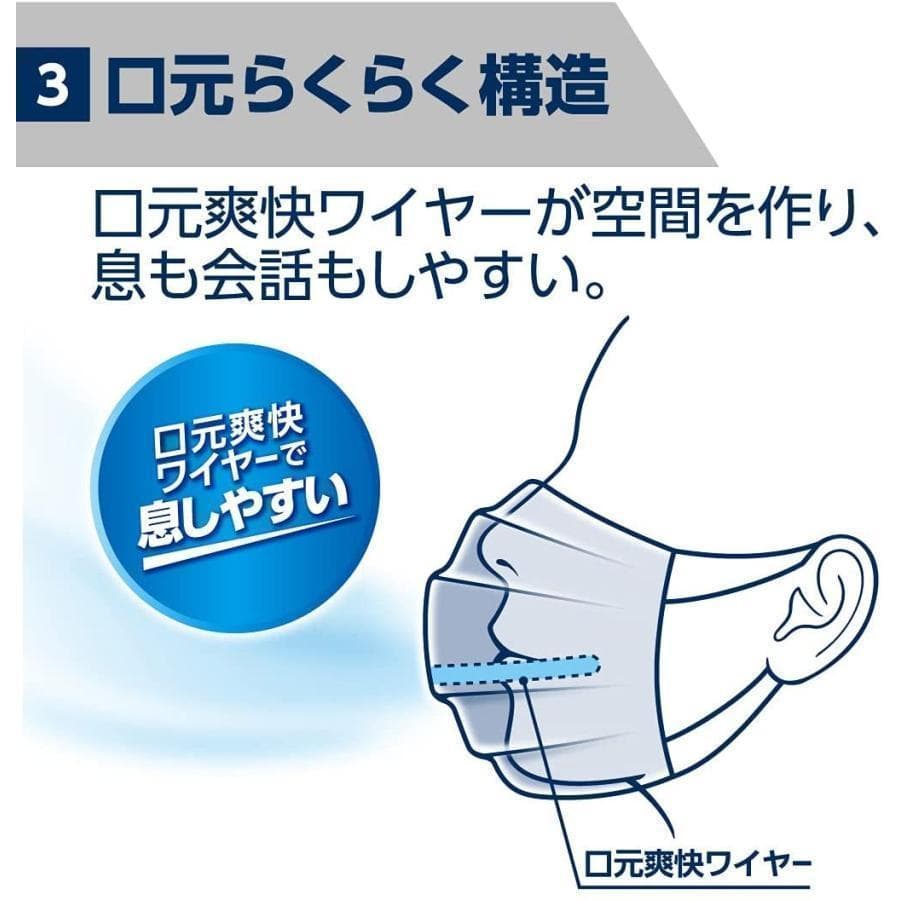 ラッキー２【ハイパーマスク】ムレ爽快アイスブルーふつう30枚入×24箱