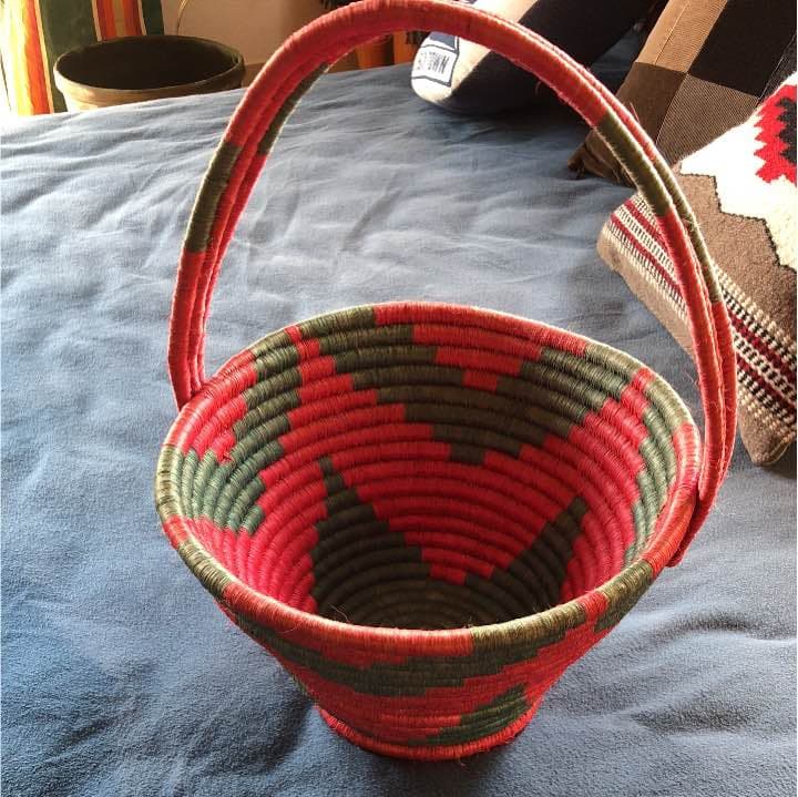 アフリカ？アジア？雑貨 カゴ バスケット プランターカバー