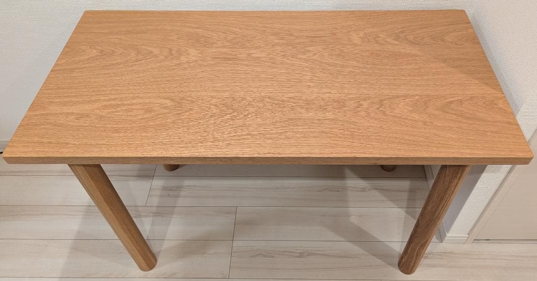無印良品 木製テーブル オーク材 幅120cm×奥行60cm×高さ72cm