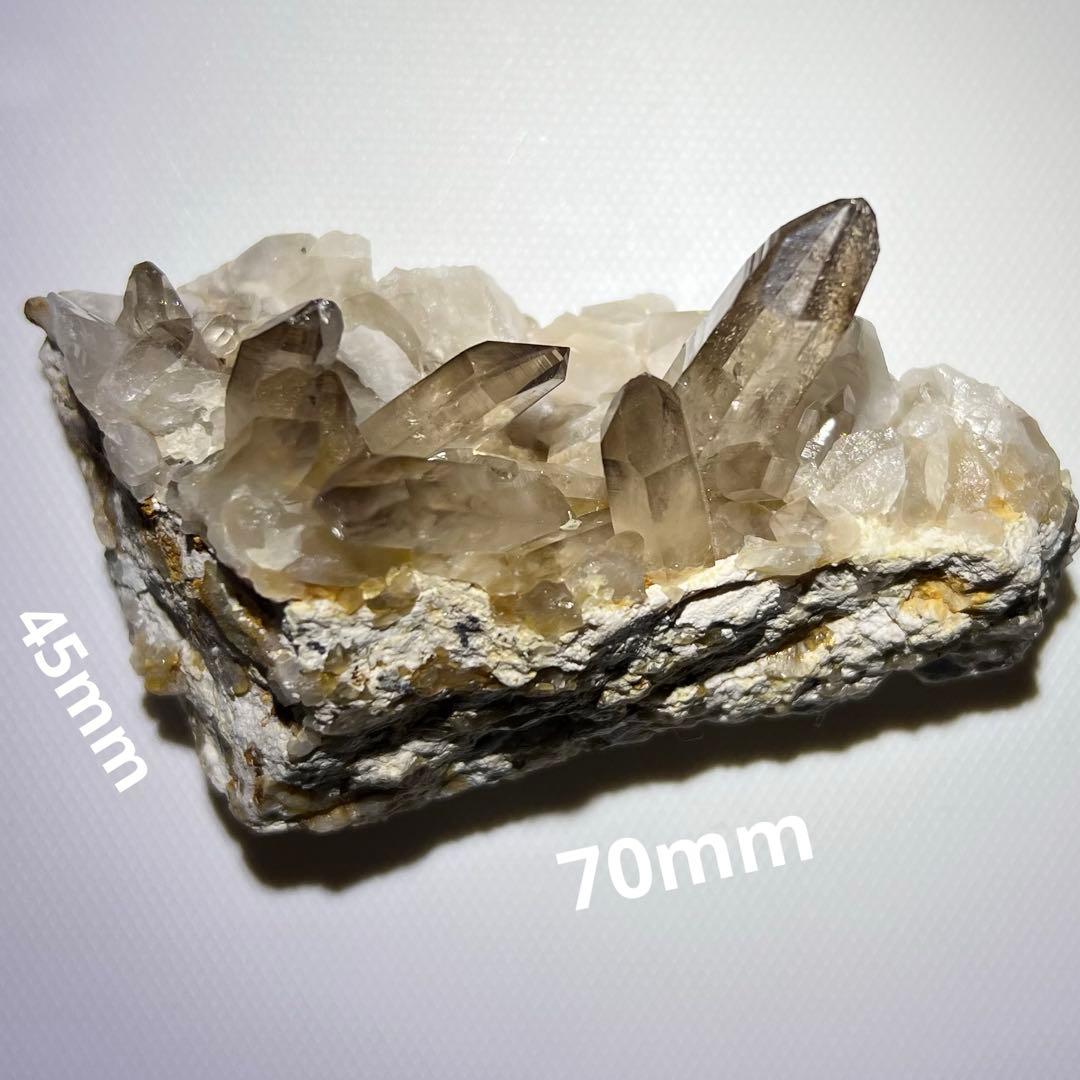 パキスタン産　スモーキークォーツ原石クラスター　天然石黒水晶　6点セット