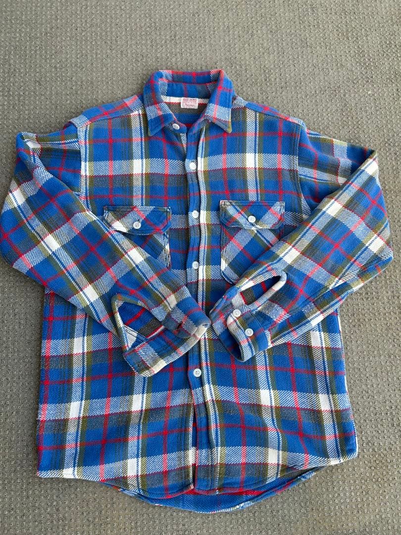 60s BIGMAC ネルシャツ　bigmac penneys 青　赤　好配色