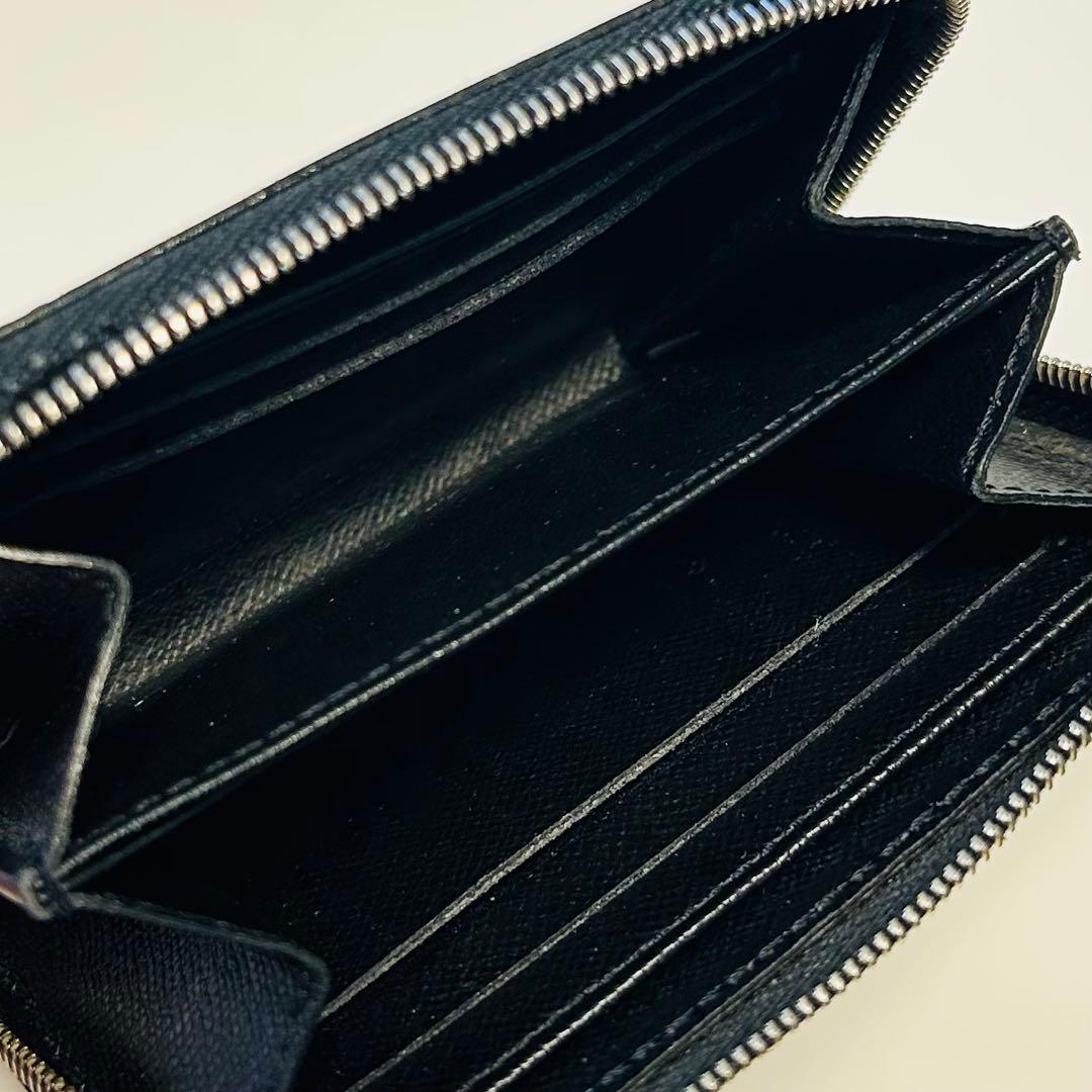 ルイヴィトン　エピ　ノアール　ジッピーウォレット　ミニ