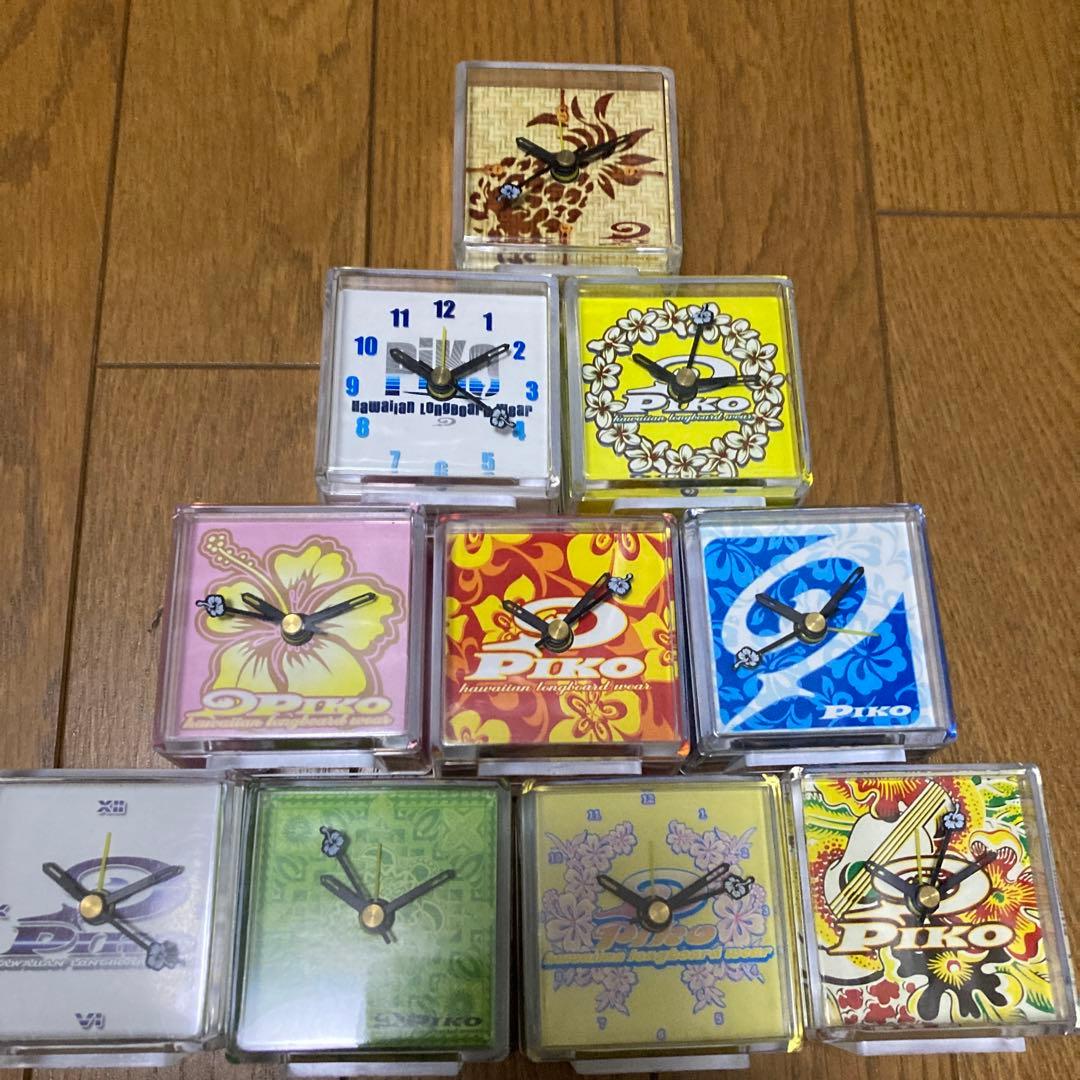 piko ピコー　ハイビスカス 花柄 置時計 10個セット　非売品