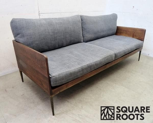 展示品■スクエアルーツ■クルソファ■3人掛けソファ■オーク無垢材■フェザー