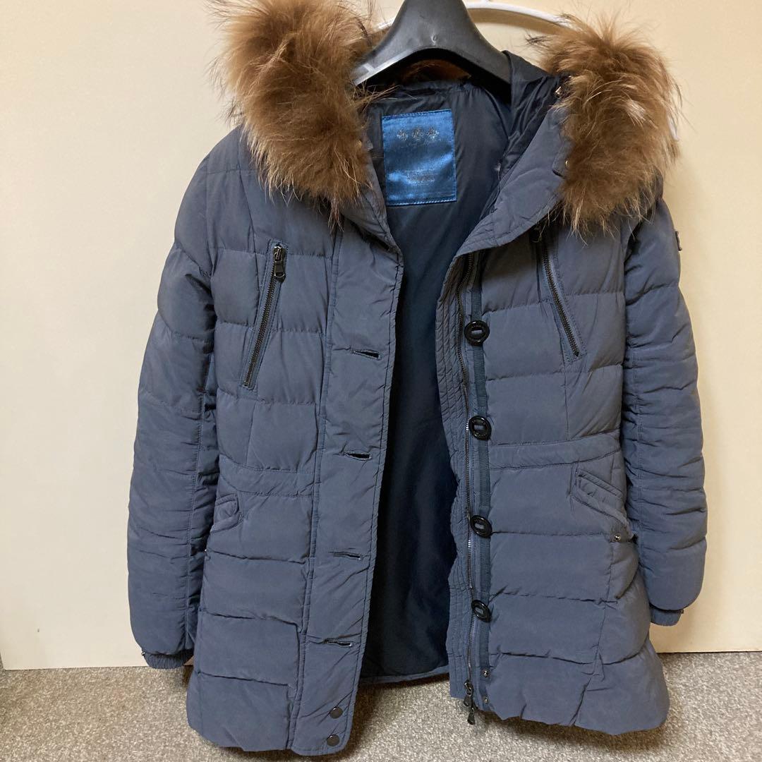 TATRAS グレー ダウンジャケット ファー付き