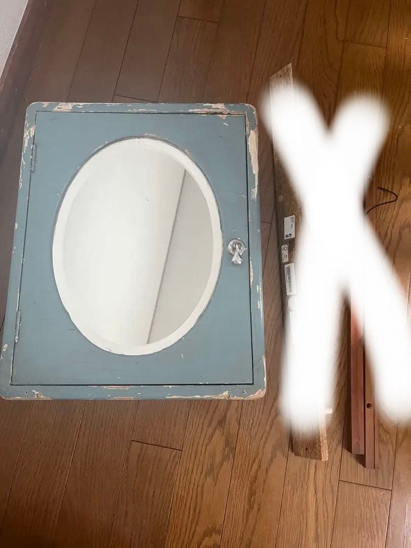 アンティーク　家具　インテリア　壁面棚　ドレッサー　棚　ミラー