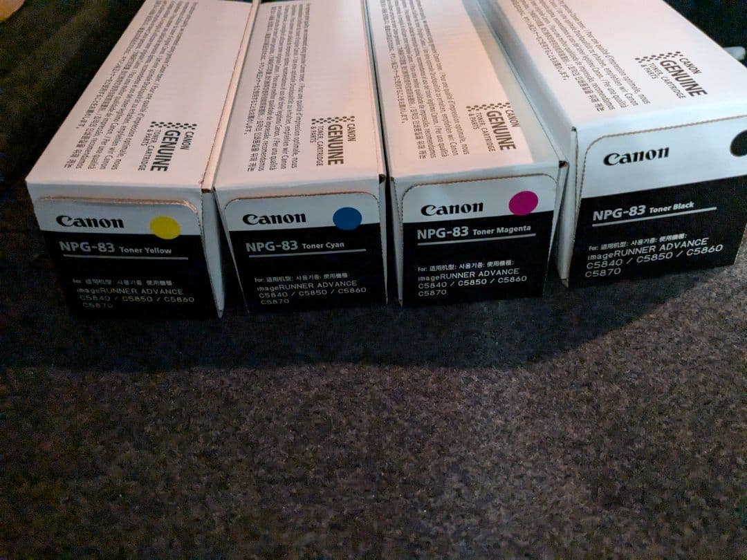 【Shimo】キヤノン純正NPG83トナー一式✕2セット 新品未使用