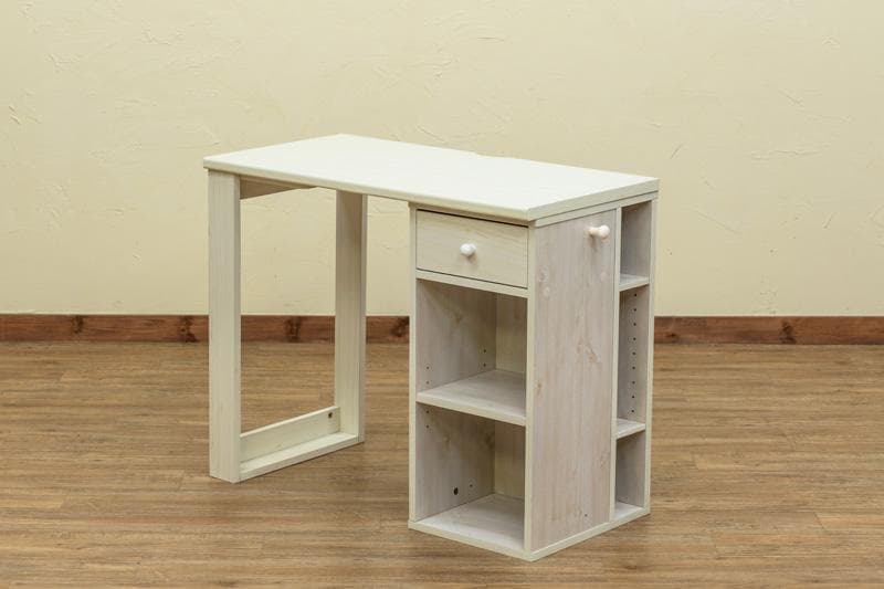 【新品・送料無料】コンパクトデスク　DBR/WH