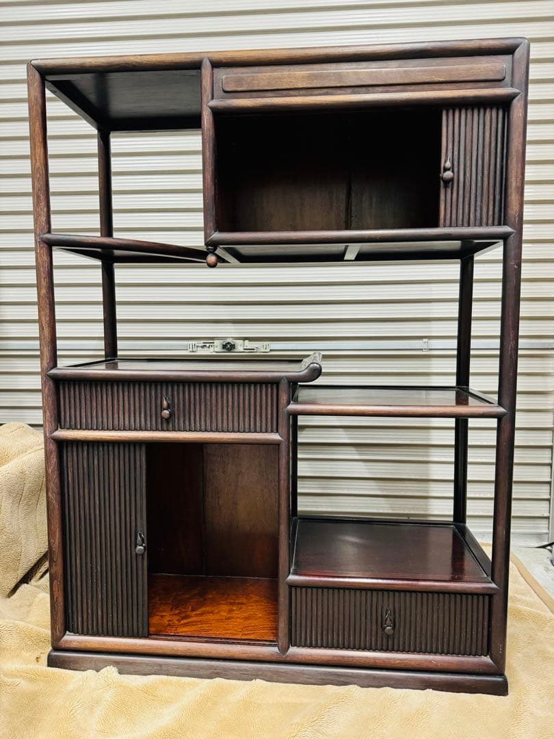 全国配送無料　民藝家具　飾り棚　和風　昭和レトロ　レア品　民藝家具　アンティーク