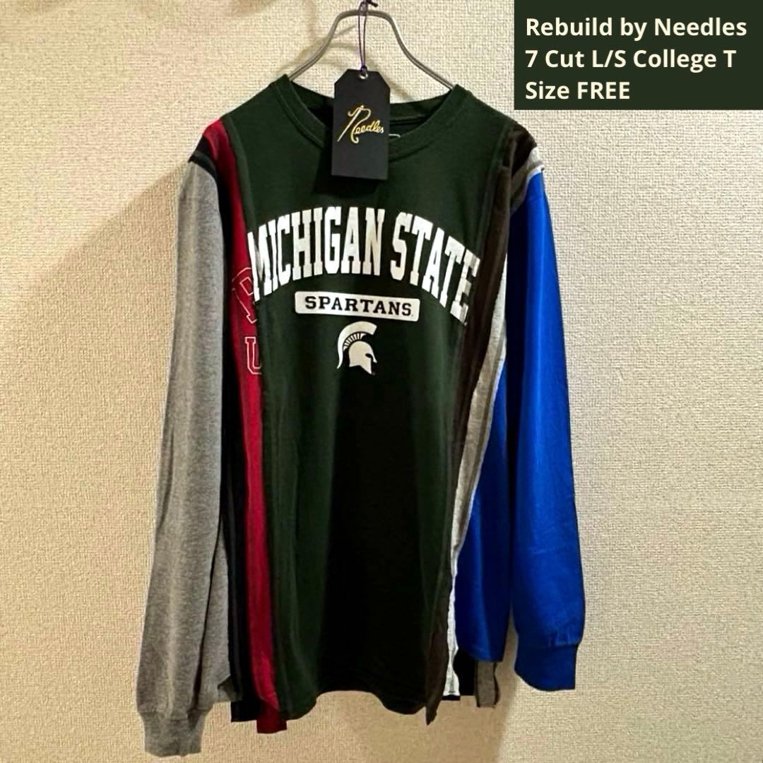 希少 美品 Rebuild by Needles L/S College T
