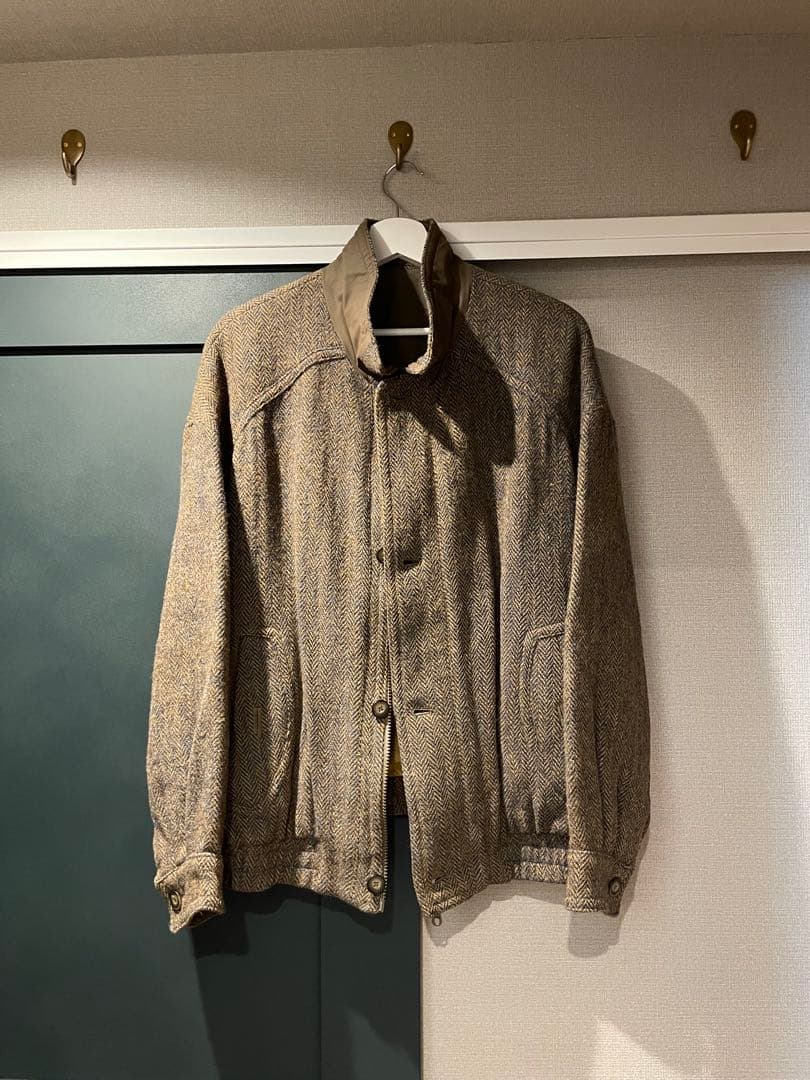 ジャケット・アウター 80s walbusch Harris Tweed Padded Bomber