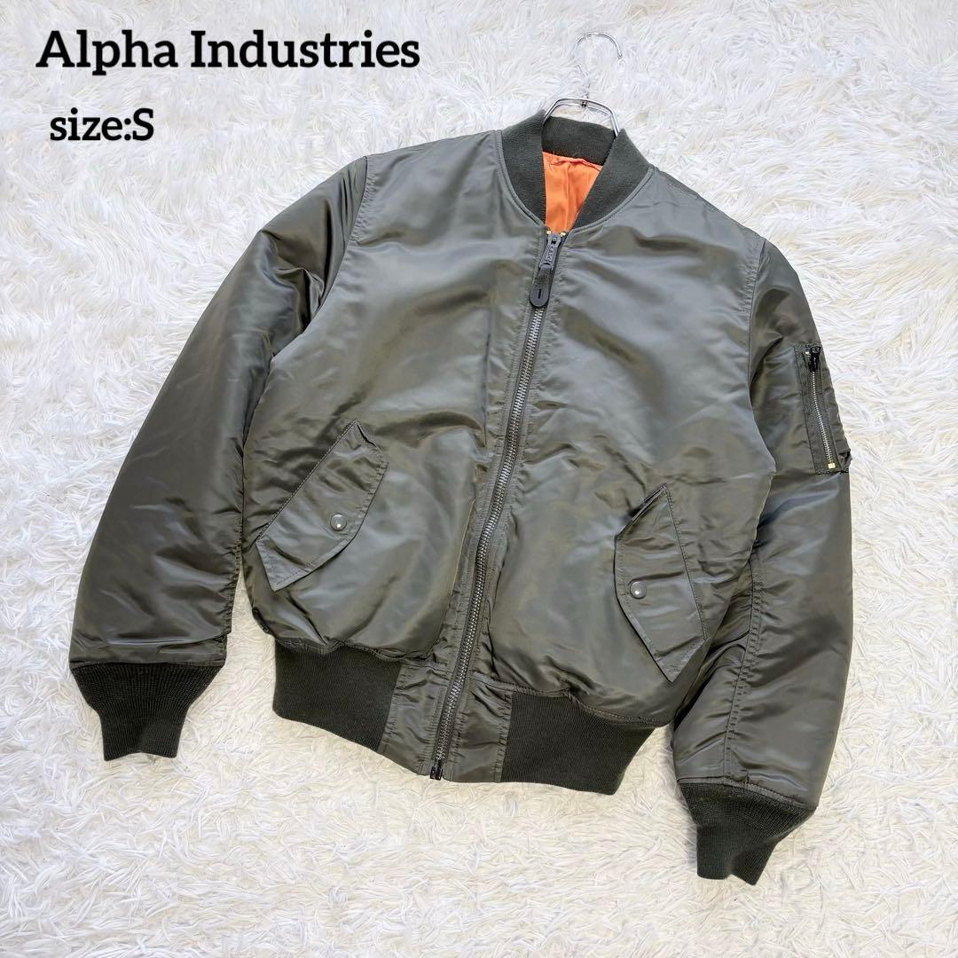 アルファインダストリーズ MA-1 フライトジャケット カーキグリーン S