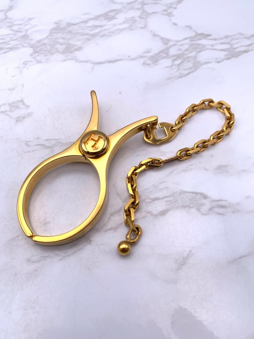 エルメス HERMES フィルー グローブホルダー ゴールド