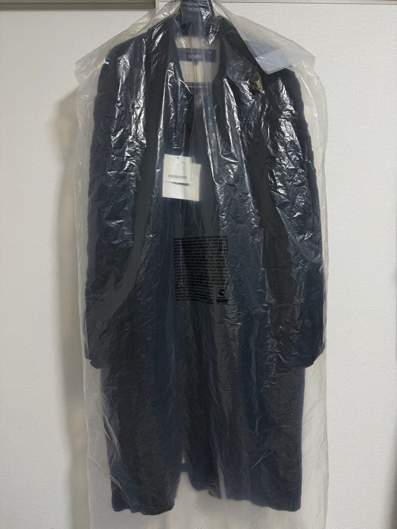 新作25FW コムデギャルソンオム 定番縮絨コート ブラック