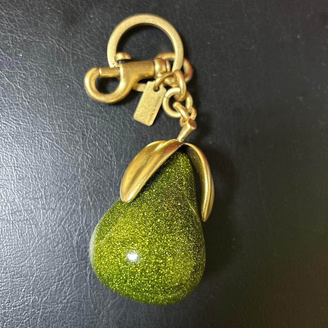 希少✨coach レア　ラフランス　キーホルダー　洋梨　チャーム　キーリング