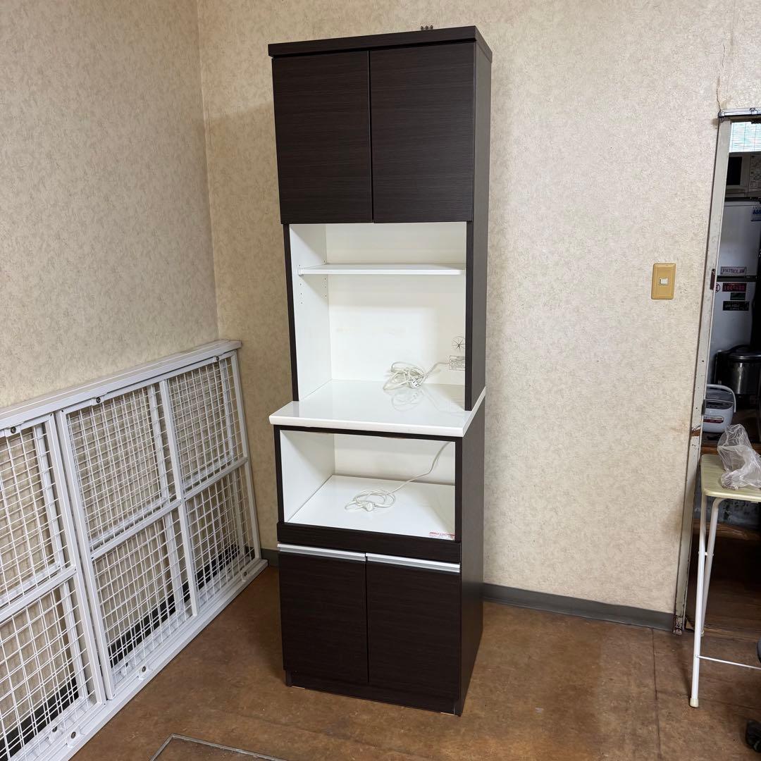 ニトリ キッチンボード 60cm幅 レンジ台 食器棚