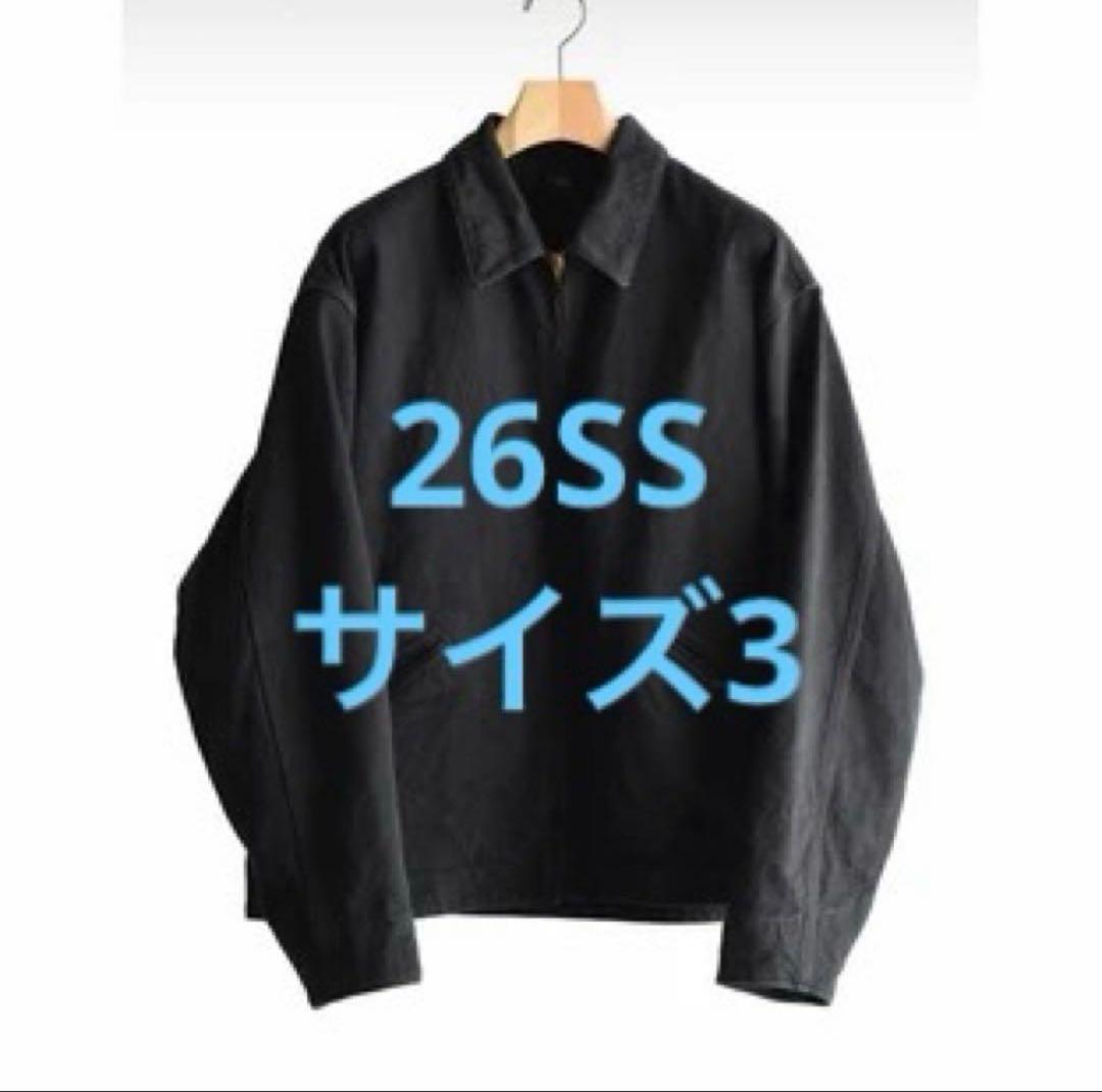 ジャケット・アウター 26SS COMOLI BLACK DENIM ZIP SHORT JACKET