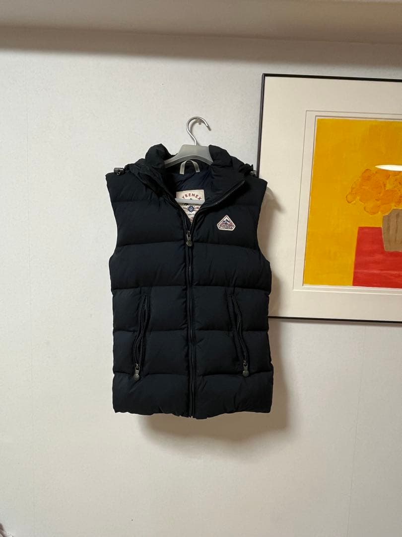 【値下げ】PYRENEX ダウンベスト XXS ネイビー