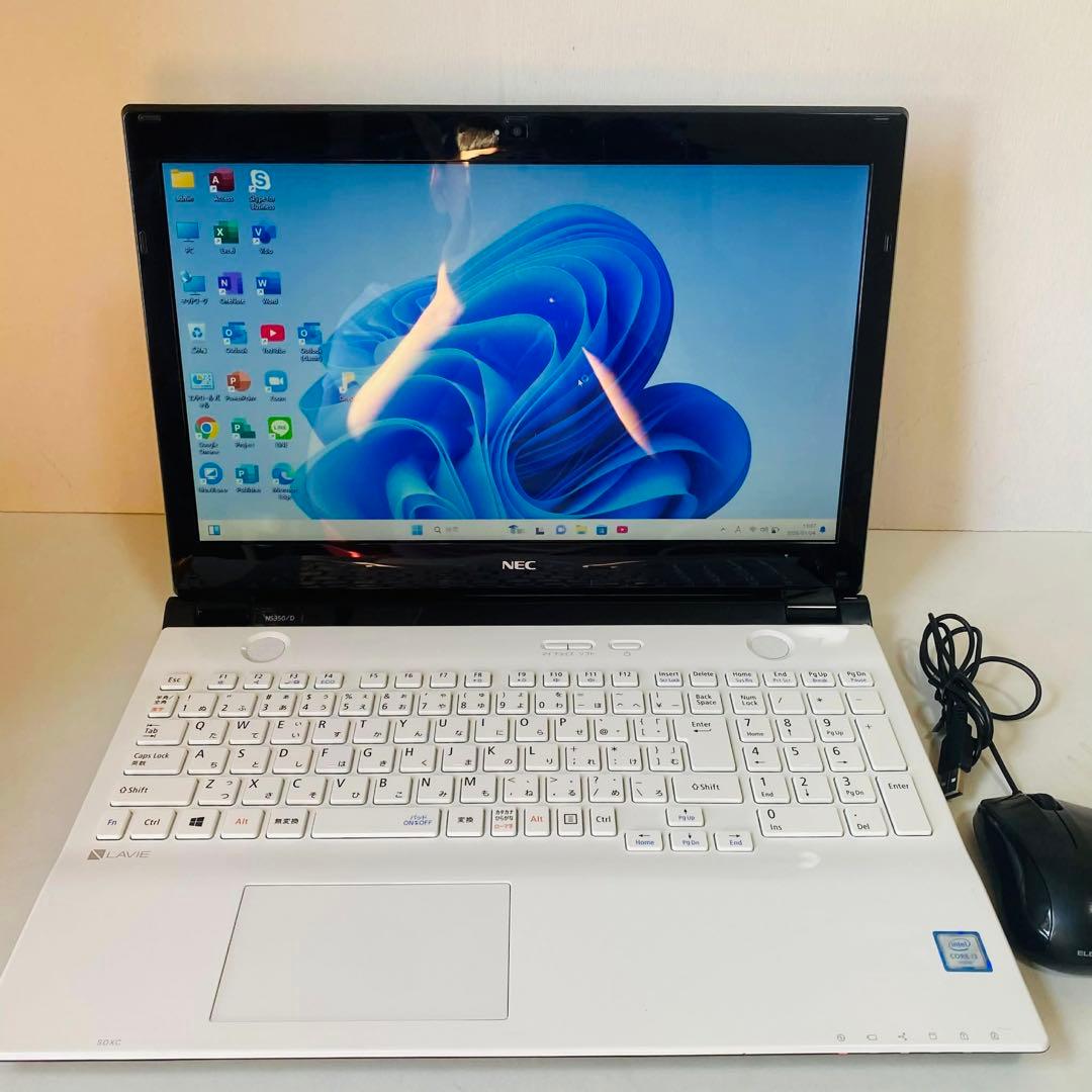 T11 NECノートパソコンSSD高速WEBカメラWindows11オフィス付き