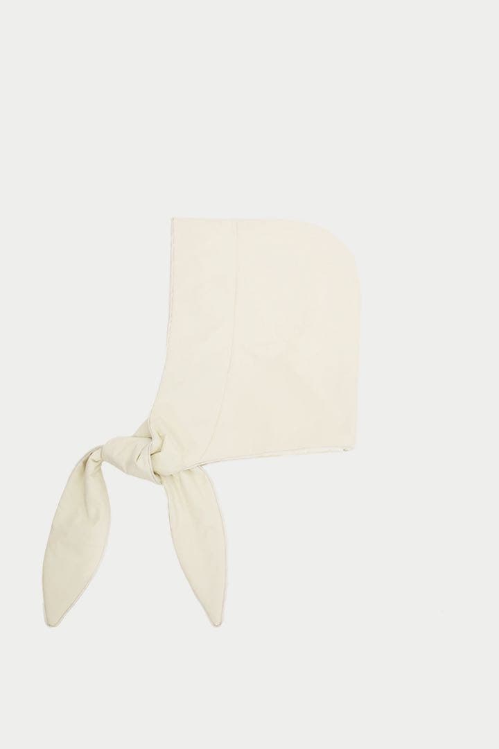 machatt パファーフードスカーフ（アイボリー）